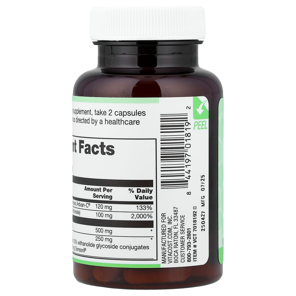 Vitacost, Synergy®, добавка для снятия стресса, 60 капсул