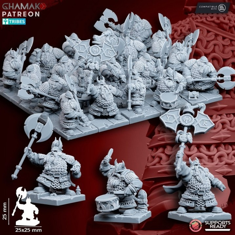 Dwarf Clan Warriors 2Handed Weapon