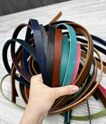 Тонкие полосы ременной кожи Микс (3,0-3,5 мм)