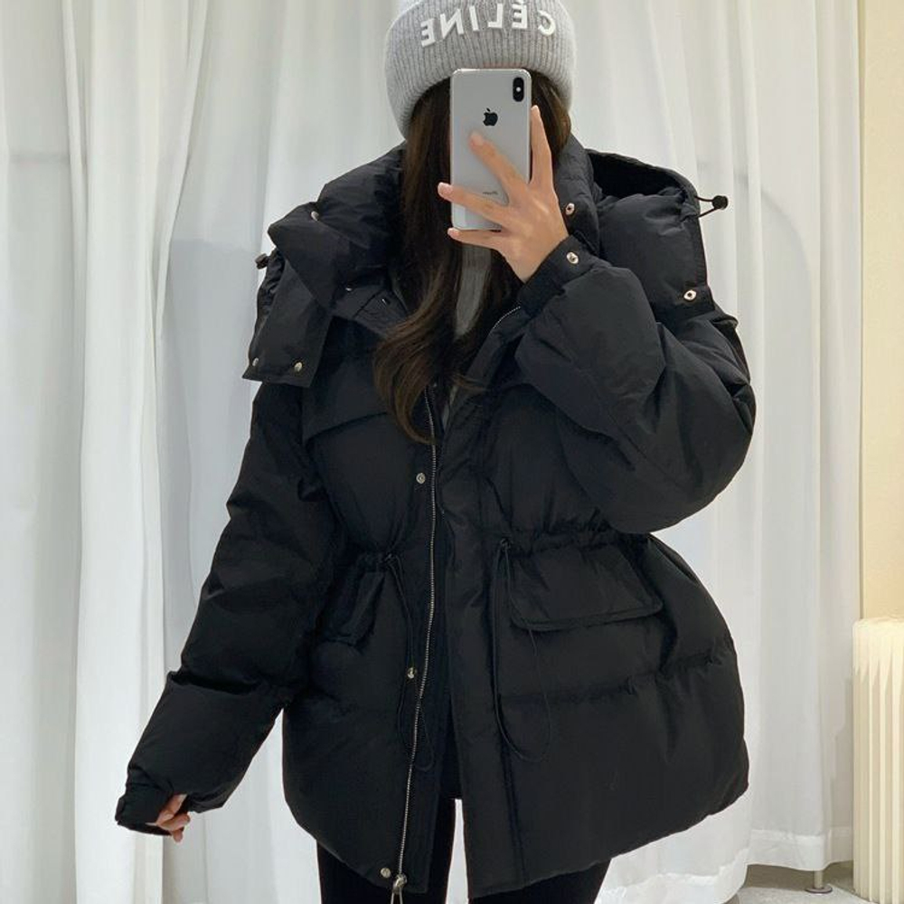 Женский пуховик оверсайз