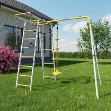 ROMANA Полянка (желтый/серый) (с цепными качелями)