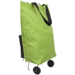 Сумка хозяйственная складная на 2х колёсах зеленая SYD-024