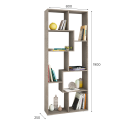 Стеллаж Ромео-8, ясень анкор темный