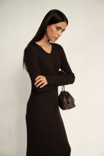 Платье FLEXY, горький шоколад