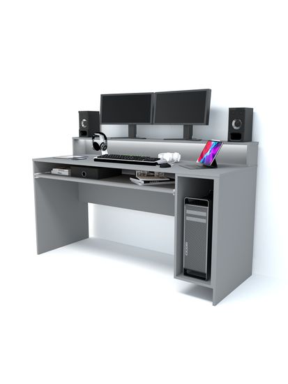 Стол игровой БАЗИС-4 /1600*950*600/ правый сосна винтерберг / маренго