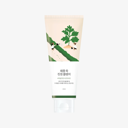 ROUND LAB Успокаивающая пенка для умывания с экстрактом полыни Mugwort Calming Cleanser (150 мл)