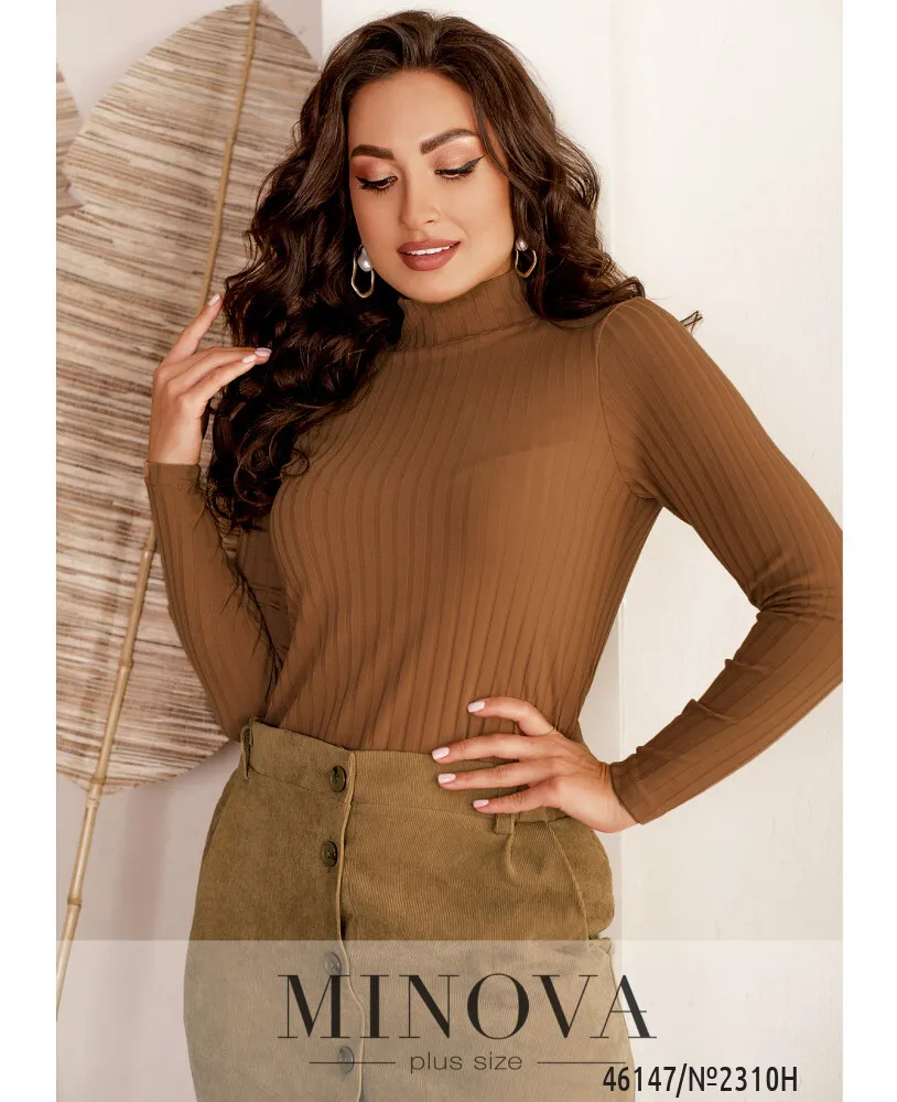 Водолазка 2310Н-светло-коричневый Minova