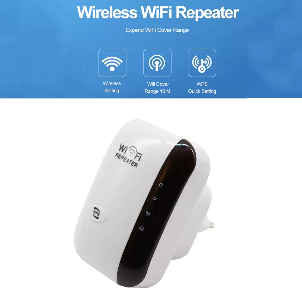 Усилитель беспроводного сигнала Wi-Fi, ICANING, точка доступа Wi-Fi 300 Мбит/с, белый