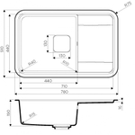 Кухонная мойка Omoikiri Tasogare-78-PA