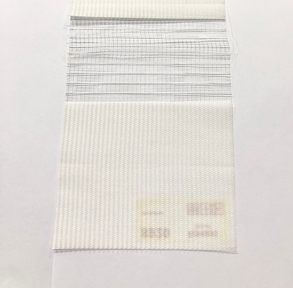 Рулонная штора День-Ночь Люкс, ткань 8920 Канзас, цвет белый