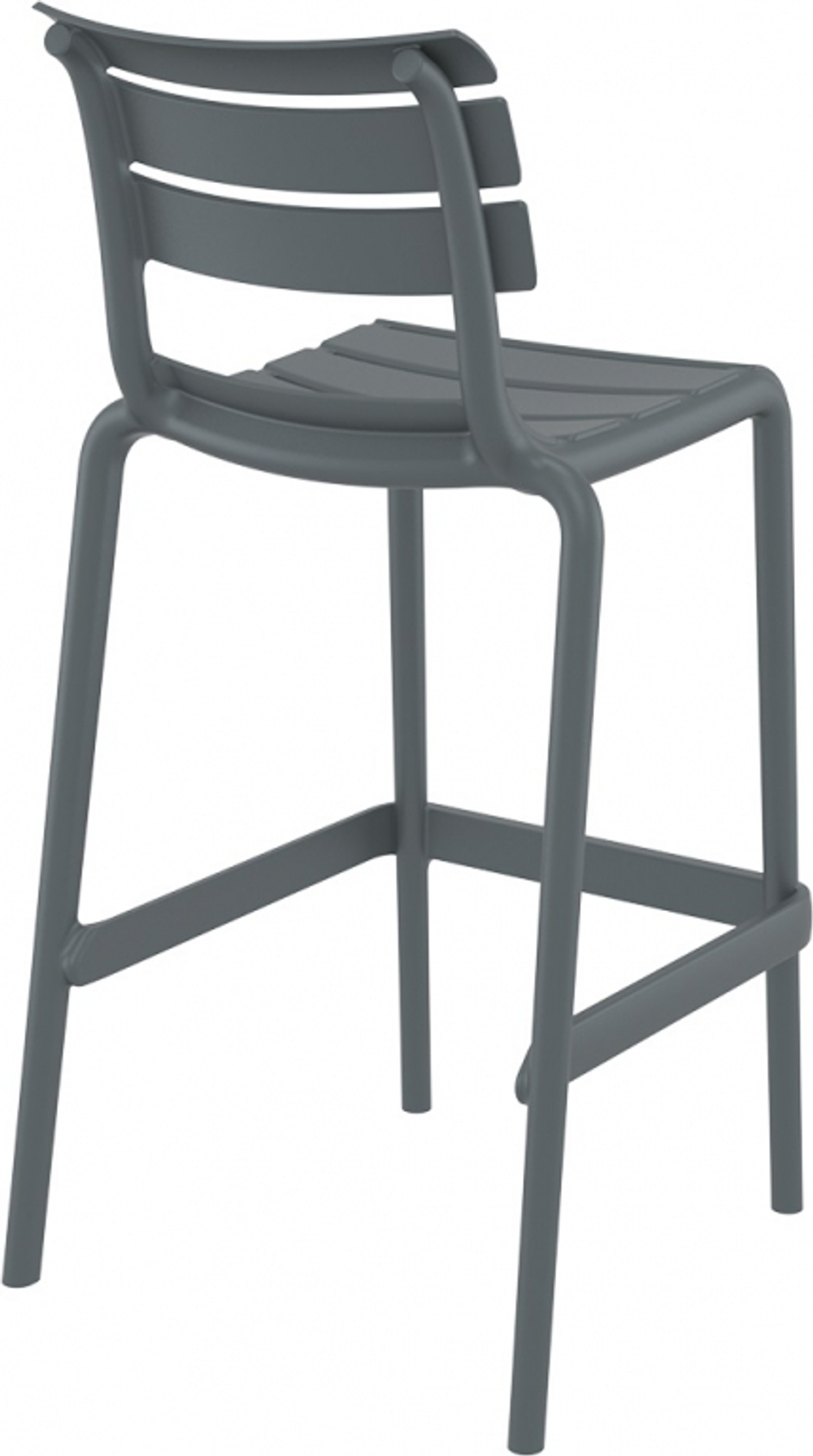 Стул пластиковый барный Siesta Contract Helen Bar 75, темно-серый
