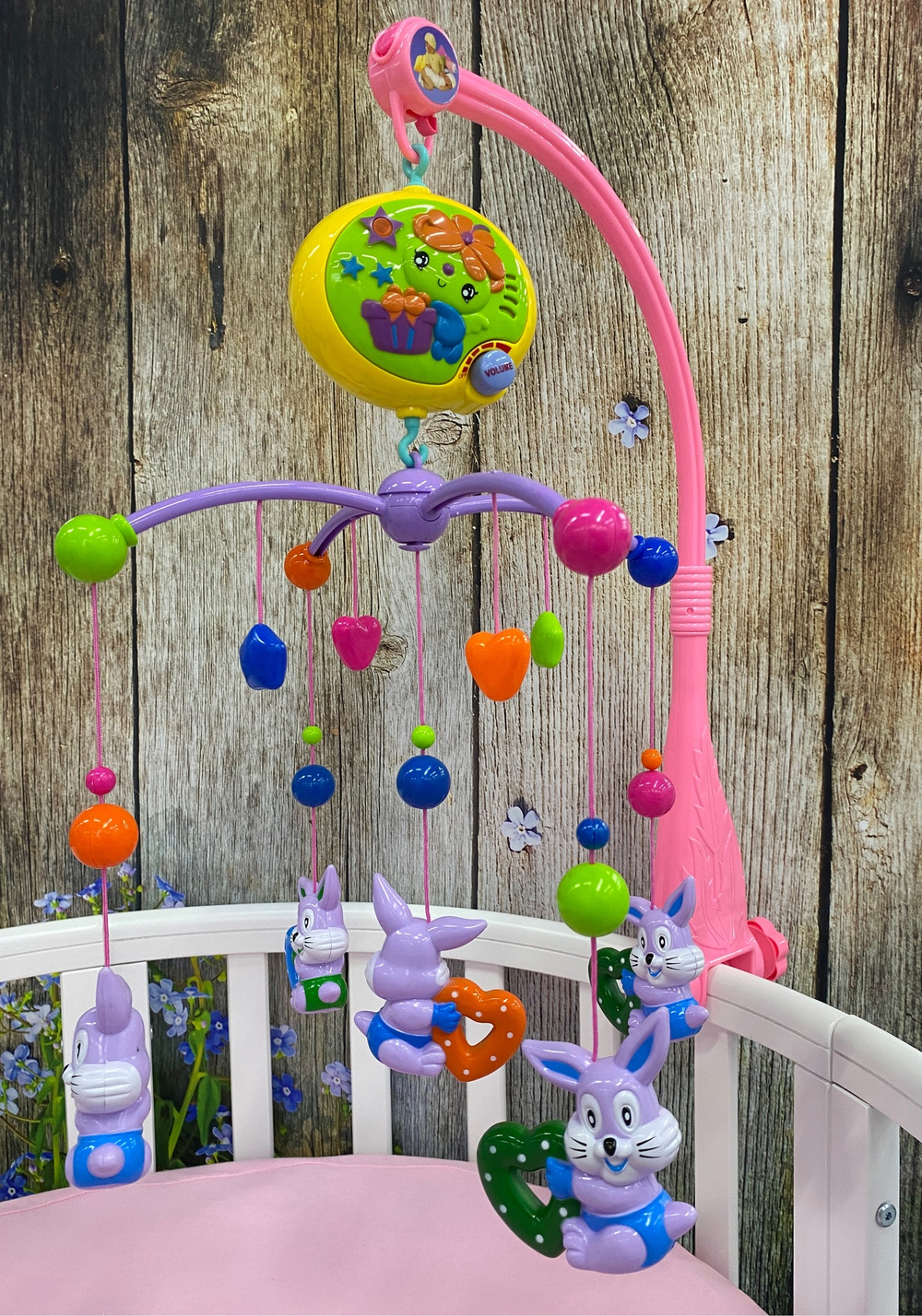 601-12/Подвеска на кроватку Мое солнышко Зайчата  звук