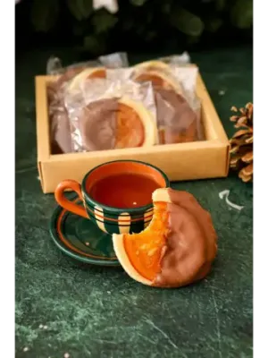 Апельсин в шоколаде "Новогодний вкус" 8 шт.