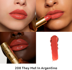 Gucci Gucci Beauty Rouge a Levres Satin Lipstick - Бархатная помада оттенок 208 They Met in Argentina, 3 g