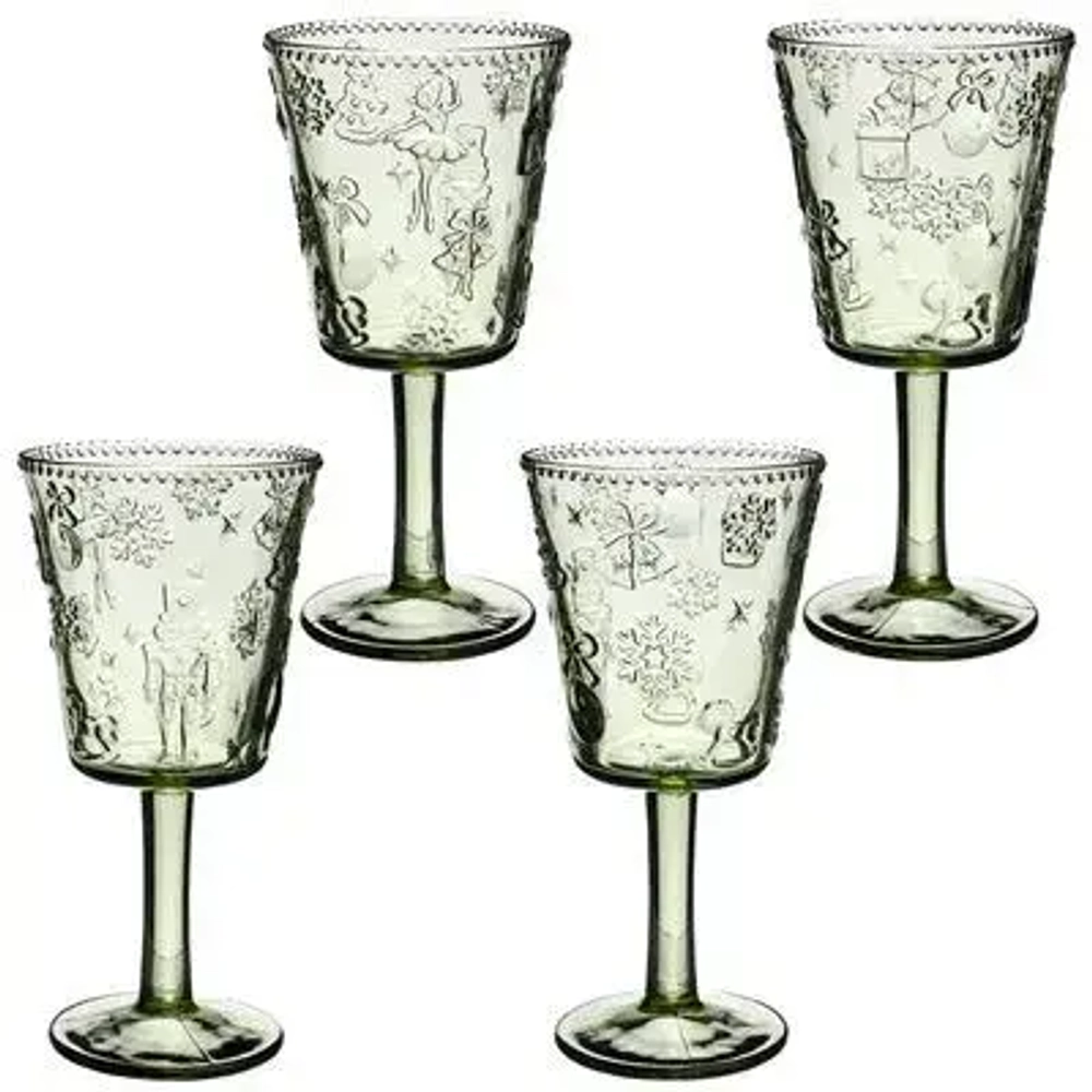 Набор бокалов «ЩЕЛКУНЧИК» green 4шт/280мл