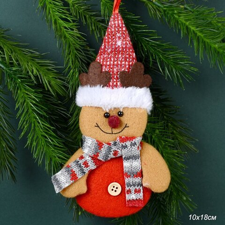 Елочное украшение Олень 10*18 см / B109 /уп 10/400/