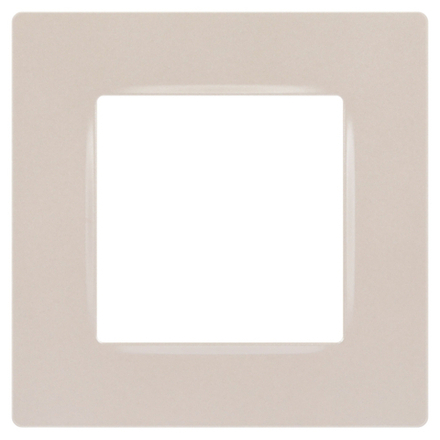 Рамка для розеток и выключателей ЭРА Серия 12 12-5201-15 на 1 пост, Классик, перламутр