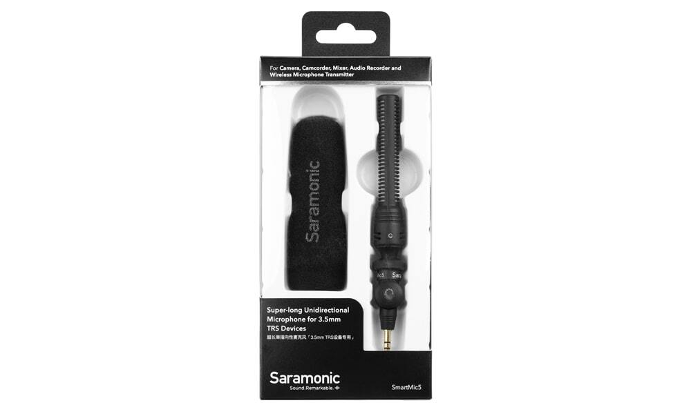 Микрофон Saramonic SmartMic5 мини-пушка для камер, 3,5мм TRS