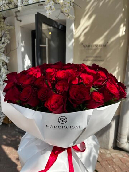 Букет из 51 кенийской розы