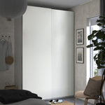 Шкаф-купе PAX HASVIC IKEA комбинация с 4 полками (белый)  240*50*260