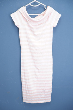 Платье Only розовое в полоску 46 размер