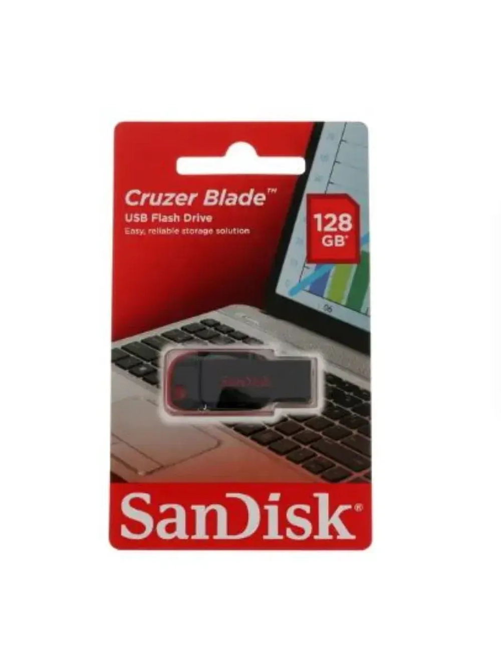 Память USB Flash 128 ГБ Cruzer Blade SDCZ50-128G-B35 BLACK