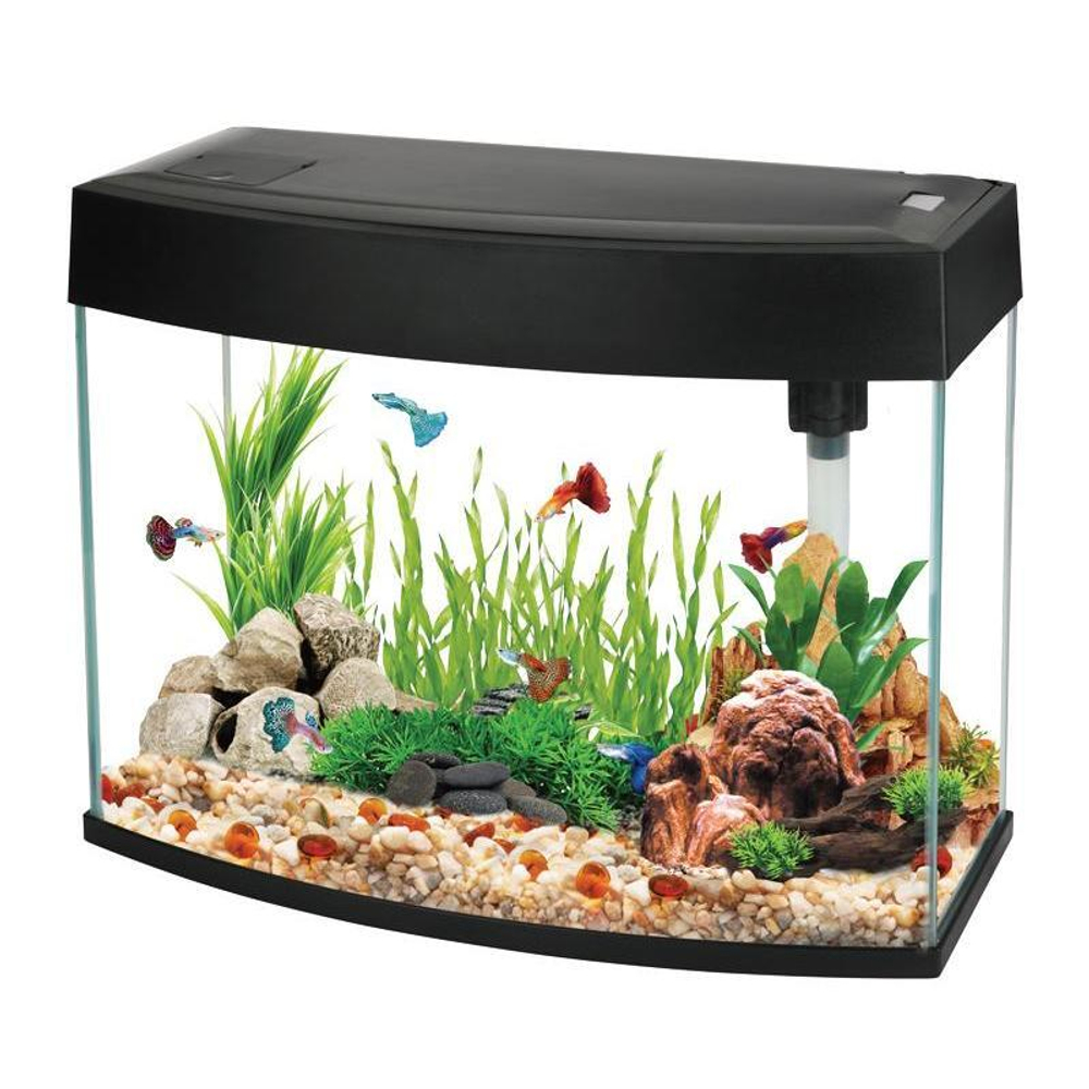Аквариум панорамный BasicP, черный, 20л, 440*190*360мм, AA Aquarium