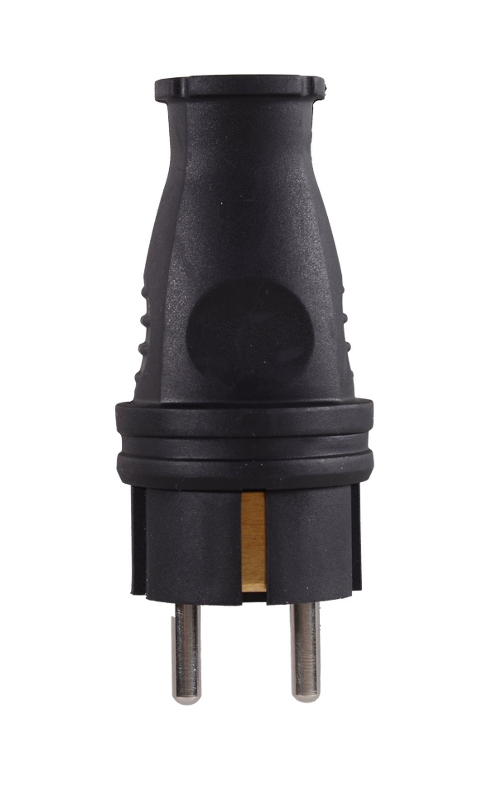 Вилка прямая с/з, каучук IP44 16А 250В Вихрь