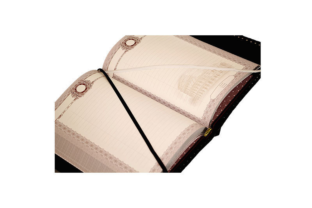 Набор №10 "Ежедневник Герб РФ (из натуральной кожи со съемной обложкой) и ручка Parker"