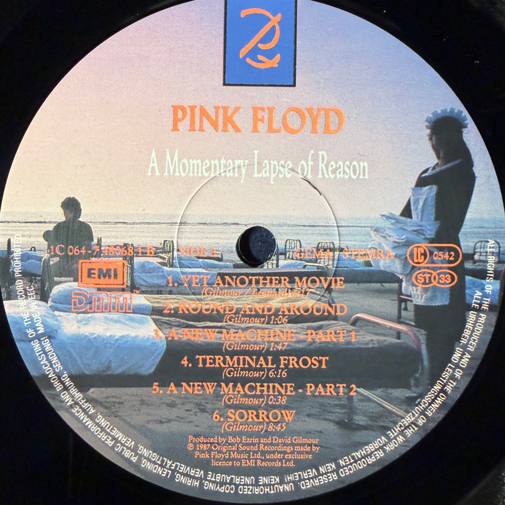 Pink Floyd - A Momentary Lapse Of Reason (Europe 1987г.)
