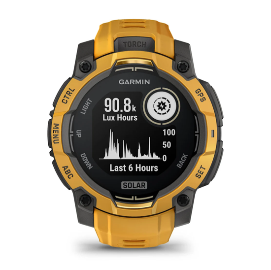 Умные часы Garmin Instinct 3 Solar 45 mm Sunburst with Sunburst/Grey Band