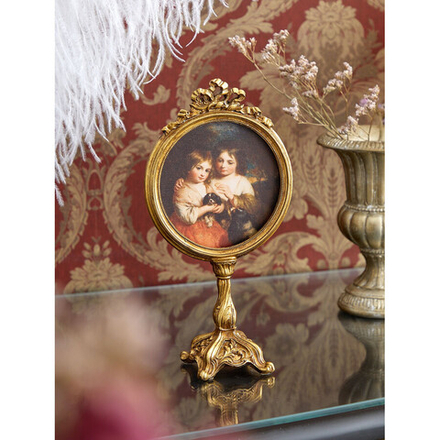 GLASAR Картина настольная Сестры с собаками