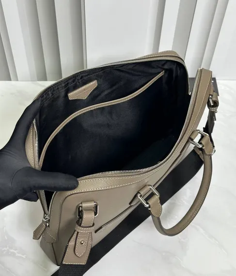 Портфель для документов MONTBLANC Sartorial бежевая