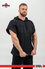 Толстовка без рукавов HOODED T-SHIRT GYM RAG TOP CHAMPION 706 Черная