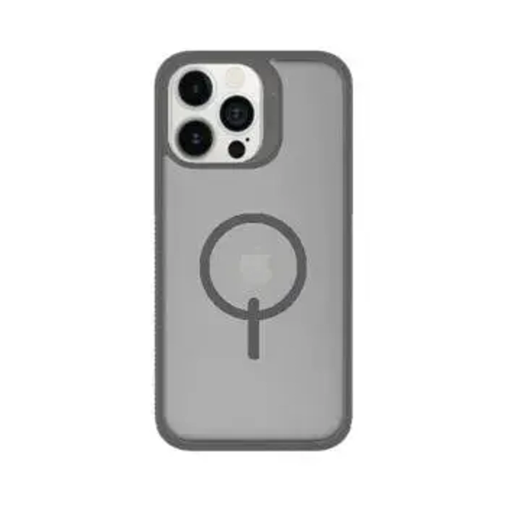 Чехол-накладка Zagg Hampton Snap Magsafe для iPhone 14 Pro пластиковый (матовый серый)