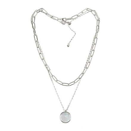 Колье Fiore Luna MOP B2003NM-N02.2 BW/S