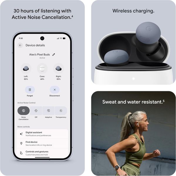 Беспроводные наушники Google Pixel Buds Pro 2, Лунный камень | Moonstone