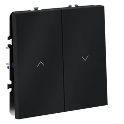 Выключатель встраиваемый VOLTUM S70 для жалюзи 10А, (графит) vls020707
