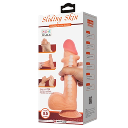 Фаллоимитатор с подвижной кожей Sliding Skin (21,8 см)