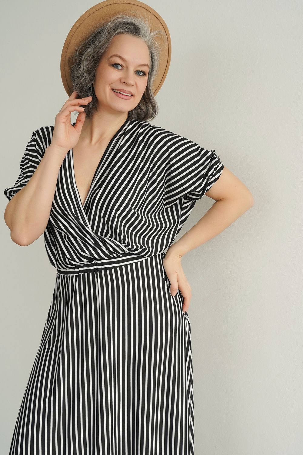 Платье "Беверли" (блэк энд вайт) П4105 LT Collection