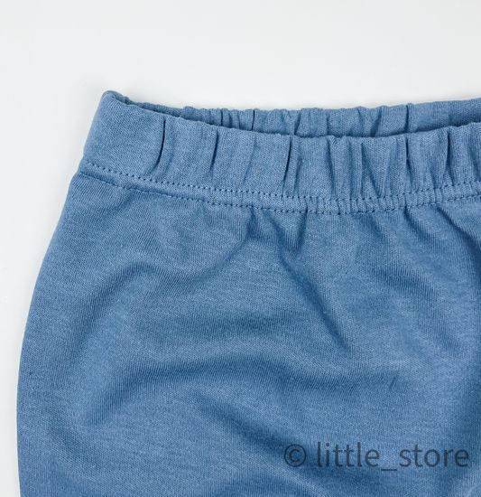 Штанишки хлопковые "Basic" Синий камень