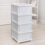 Комод детский 4 ящика, Друзья, 38.5х47х93.5 см, бел, Росспласт, РП-421