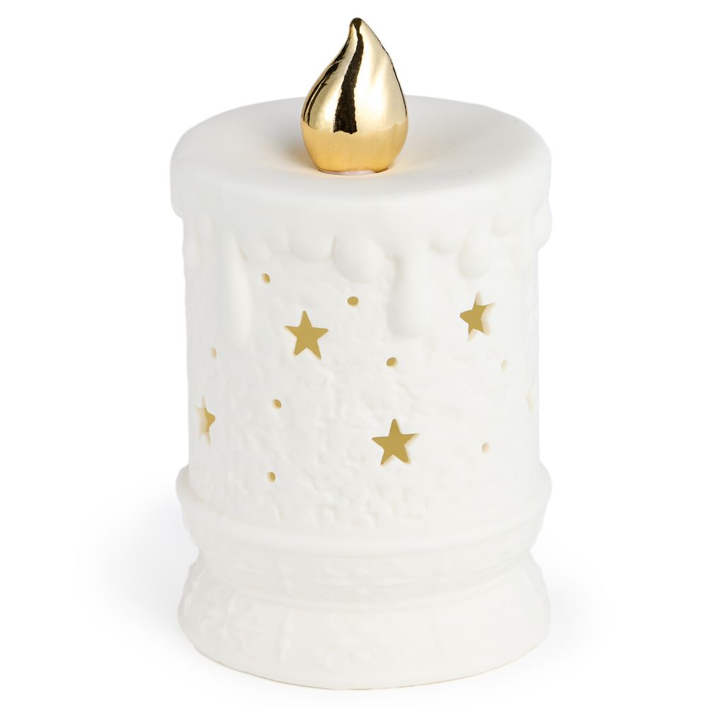 СТАТУЭТКА "СВЕЧА" С LED-ПОДСВЕТКОЙ 8,8Х8,8Х14,8 СМ