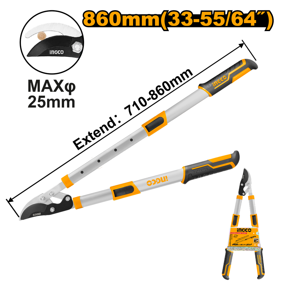 Сучкорез с телескопическими ручками 660-860 мм INDUSTRIAL