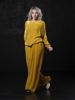 Лонг двусторонний /бархат + шелк