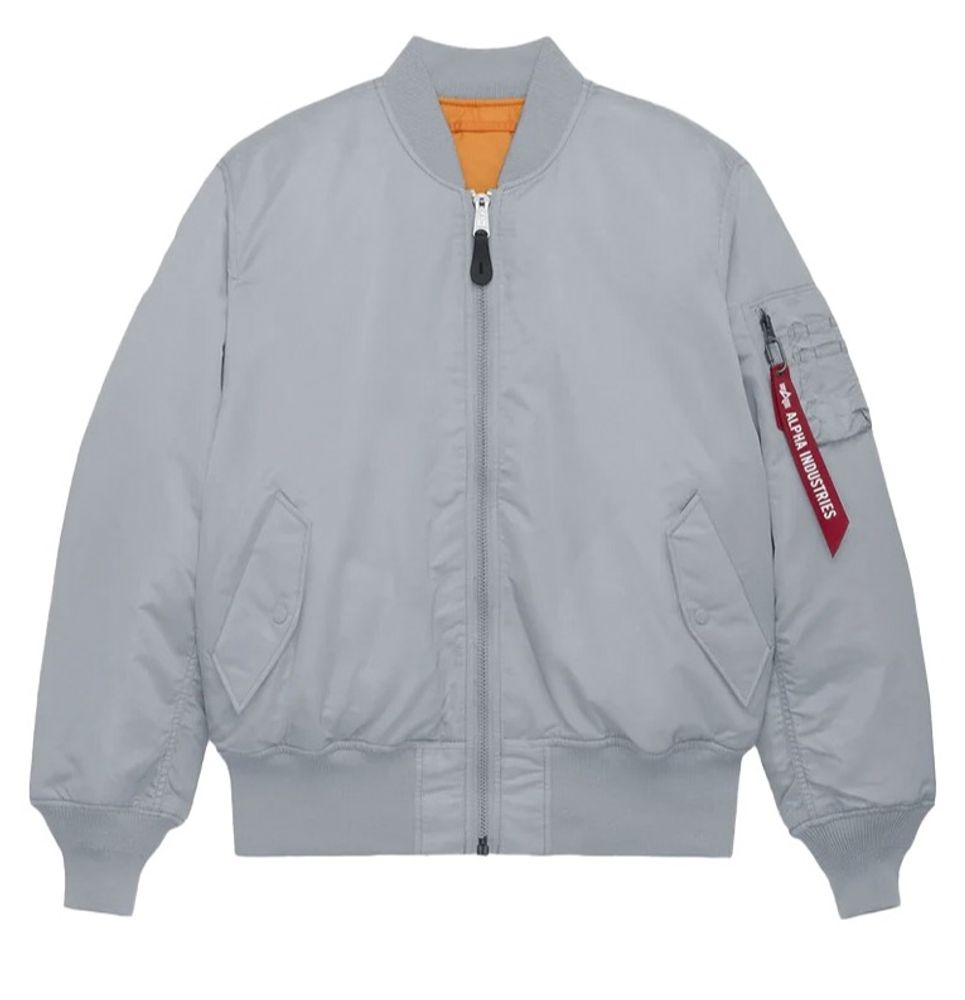 Бомбер Alpha Industries MA-1 Mist (Серо-голубой)