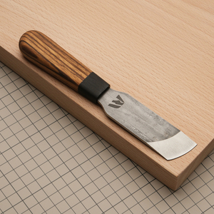 Нож шорный скошенный полукруг "Зебрано" // Wild Bull Tools