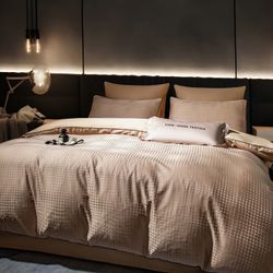 Комплект постельного белья Сатин-Жаккард Тессоро «Нежный мох»