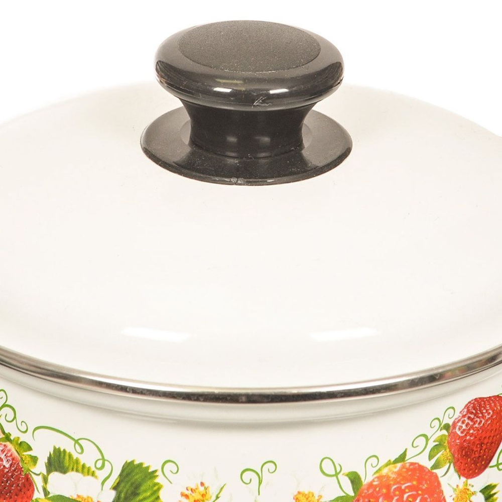 Кастрюля сталь, эмал, 1.5 л, с крыш, Керчь, 61904-082/6, в асс