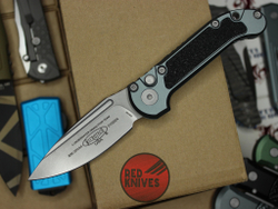 Нож Microtech GREY LUDT Gen III Standard S/E - клинок дроппоинт, серая рукоять